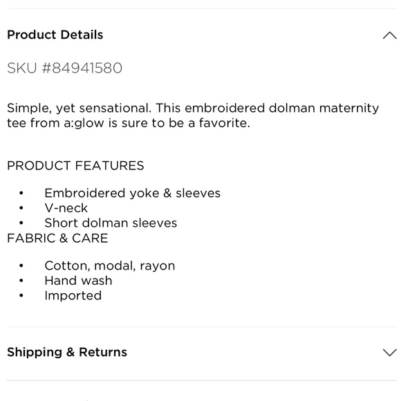 Embroidered maternity top size large - Picture 3 of 4